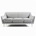 Sofa tapicerowana w kolorze szarym 195 x 85 x 85cm do salonu