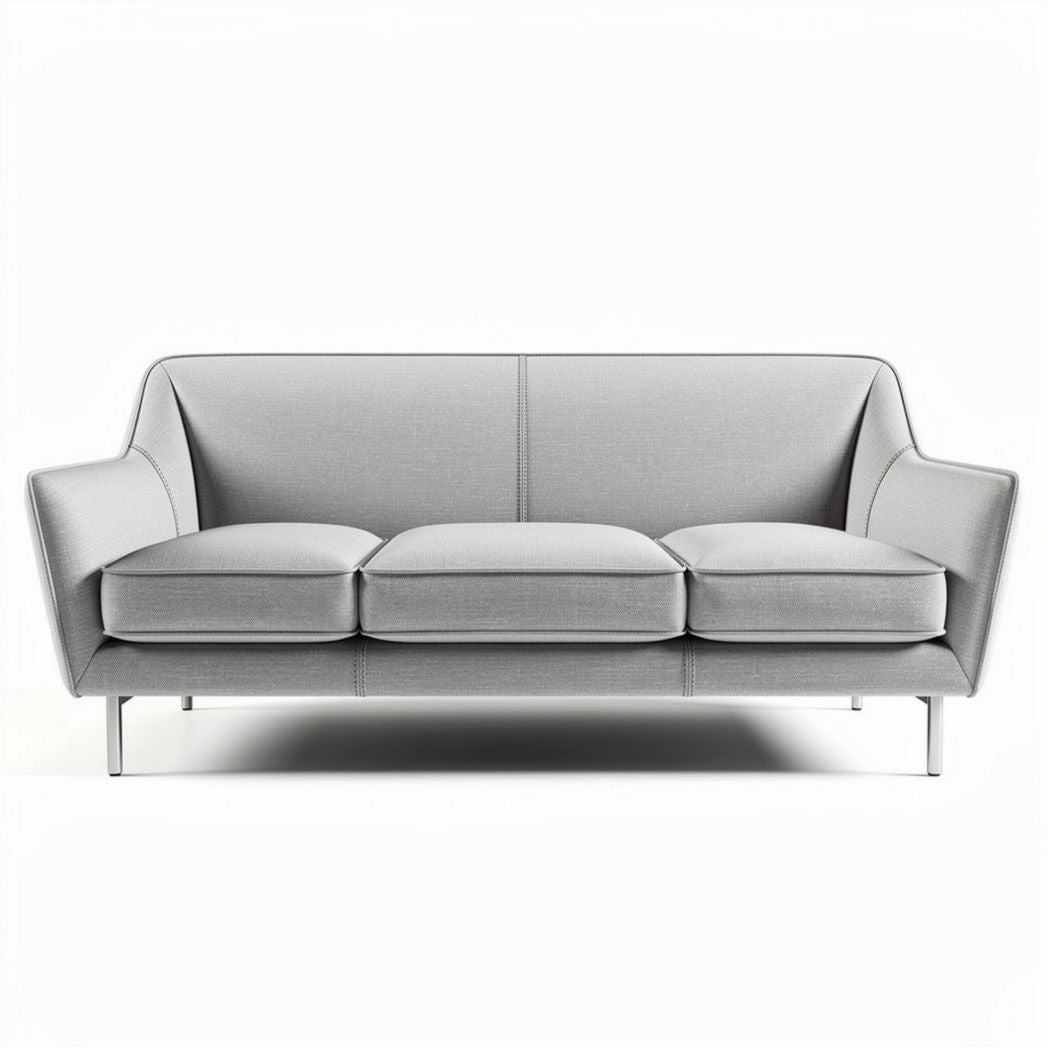 Sofa tapicerowana w kolorze szarym 195 x 85 x 85cm do salonu